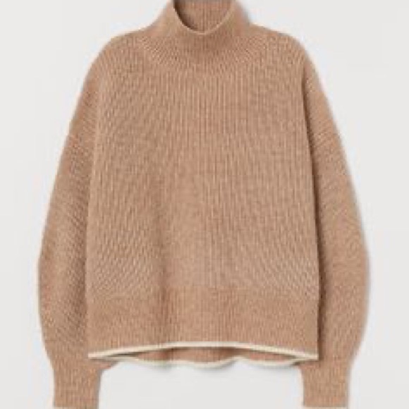 H and m brown mock neck sweater - Picture 3 of 3